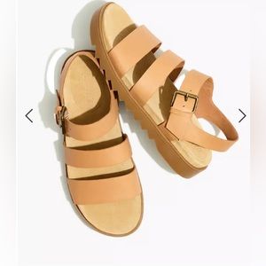 NWT Madewell leather sandals - women’s 6.5